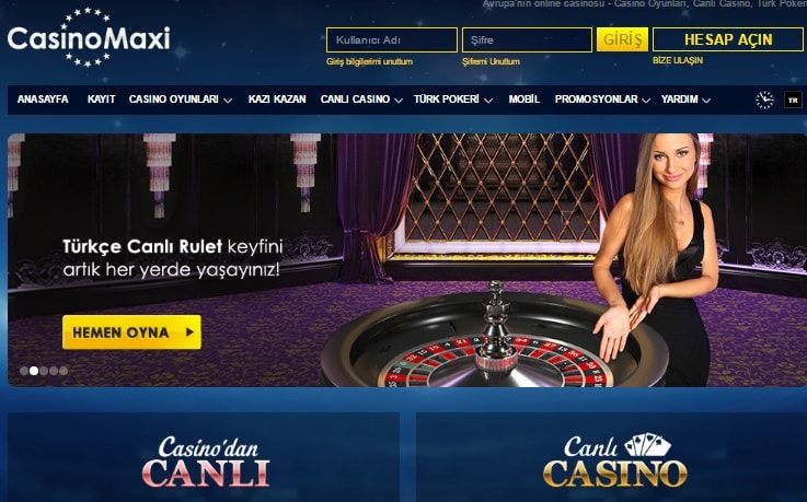 Casinomaxi Para Yatırma Ve Çekme